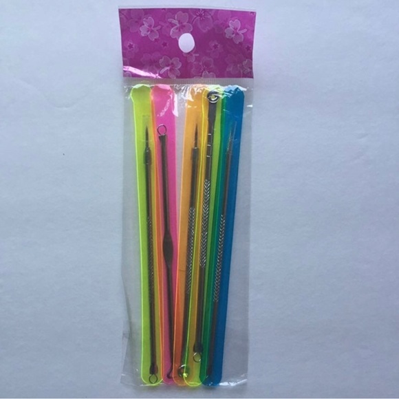 5 Piece Blackhead Pimple Blemish Comedone Acne Extractor Remover Tool Set - Picture 4 of 4